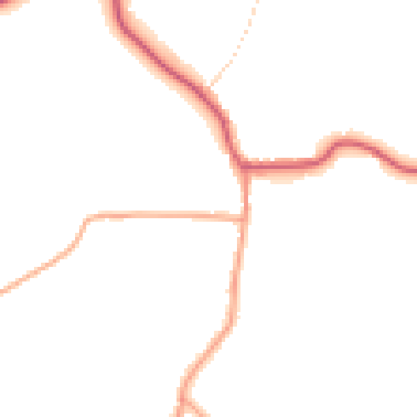 Daytime road noise heatmap for CO11 2UT