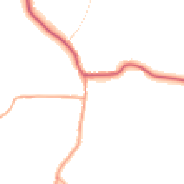 Daytime road noise heatmap for CO11 2UW