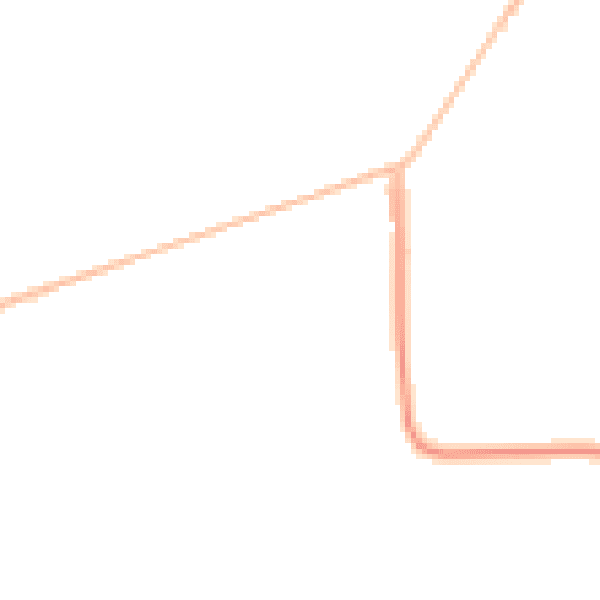 Night-time road noise heatmap for CO11 2WE