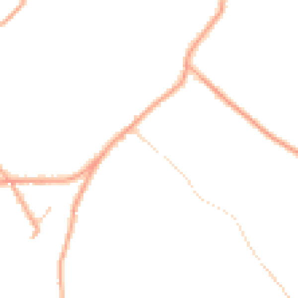 Daytime road noise heatmap for CO11 2XB