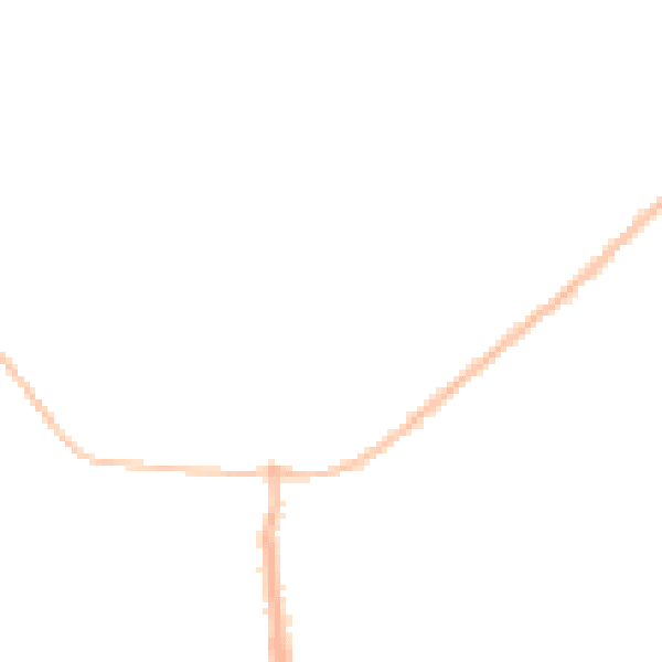 Night-time road noise heatmap for CO13 0AN
