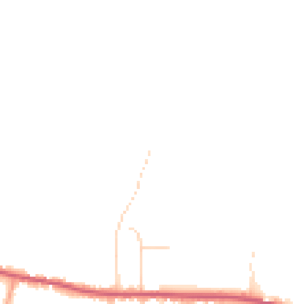 Daytime road noise heatmap for CO13 0DS