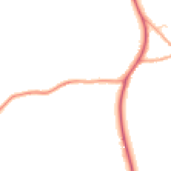 Daytime road noise heatmap for CO13 0ET