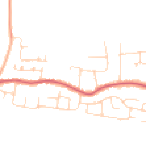 Daytime road noise heatmap for CO13 0HH