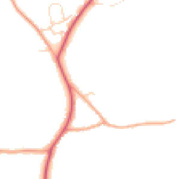 Daytime road noise heatmap for CO13 0JR