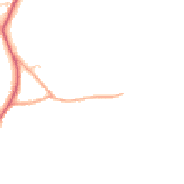 Daytime road noise heatmap for CO13 0JS