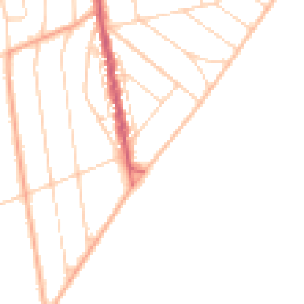 Daytime road noise heatmap for CO13 9AU