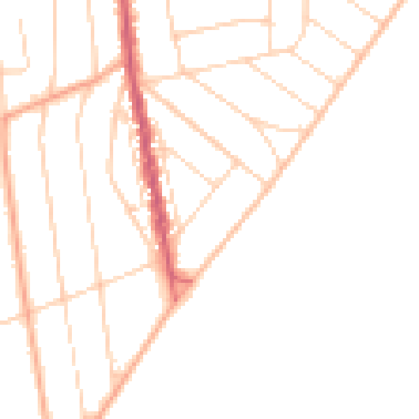 Daytime road noise heatmap for CO13 9BE