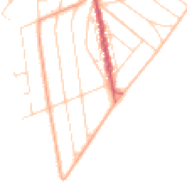 Daytime road noise heatmap for CO13 9DH