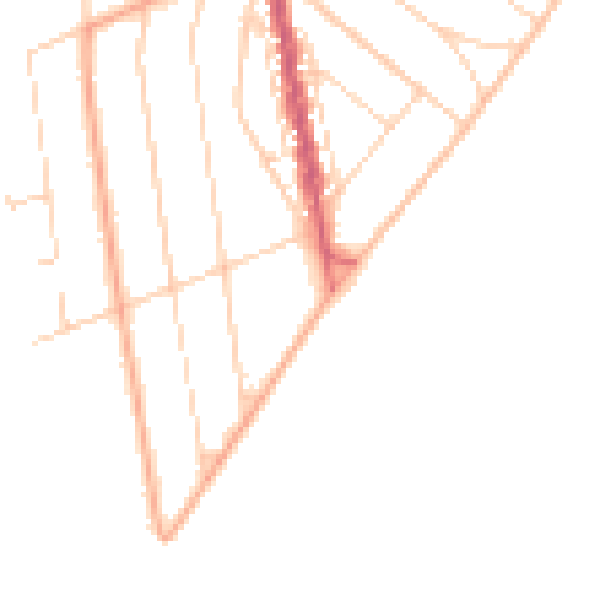 Daytime road noise heatmap for CO13 9DW