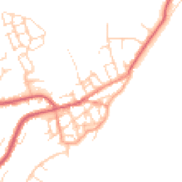 Daytime road noise heatmap for CO14 8AB