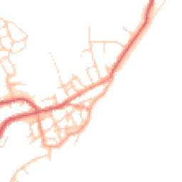 Daytime road noise heatmap for CO14 8AF