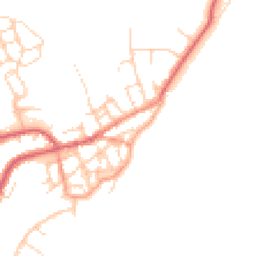 Daytime road noise heatmap for CO14 8AR
