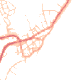 Daytime road noise heatmap for CO14 8AW