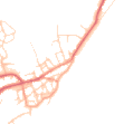 Daytime road noise heatmap for CO14 8AX
