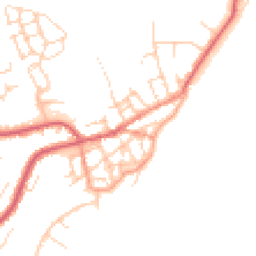 Daytime road noise heatmap for CO14 8BB
