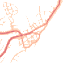 Daytime road noise heatmap for CO14 8BD
