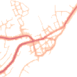 Daytime road noise heatmap for CO14 8BW