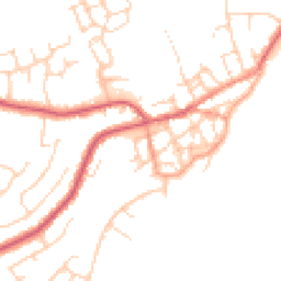 Daytime road noise heatmap for CO14 8BY