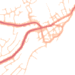 Daytime road noise heatmap for CO14 8DA