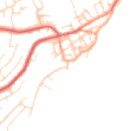 Daytime road noise heatmap for CO14 8DD
