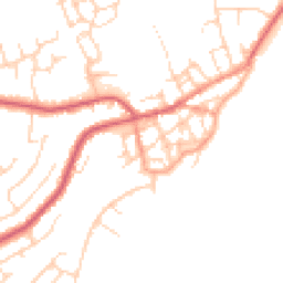 Daytime road noise heatmap for CO14 8DE
