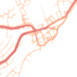 Daytime road noise heatmap for CO14 8DL