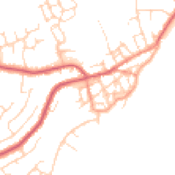 Daytime road noise heatmap for CO14 8DQ