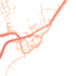 Daytime road noise heatmap for CO14 8DU