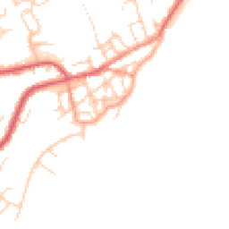 Daytime road noise heatmap for CO14 8DZ