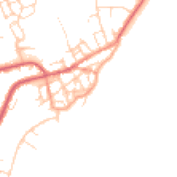 Daytime road noise heatmap for CO14 8EA