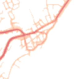 Daytime road noise heatmap for CO14 8EB