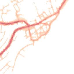 Daytime road noise heatmap for CO14 8EQ