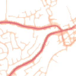 Daytime road noise heatmap for CO14 8EZ