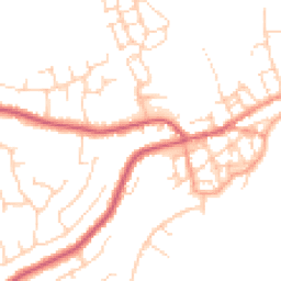 Daytime road noise heatmap for CO14 8QJ