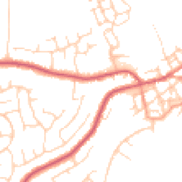 Daytime road noise heatmap for CO14 8QU