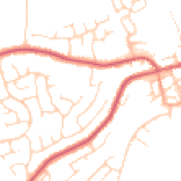 Daytime road noise heatmap for CO14 8QY