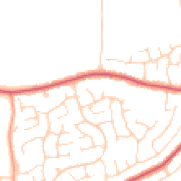Daytime road noise heatmap for CO14 8SE