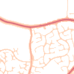 Daytime road noise heatmap for CO14 8TY