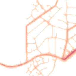 Daytime road noise heatmap for CO15 1AB