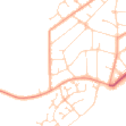 Daytime road noise heatmap for CO15 1AD