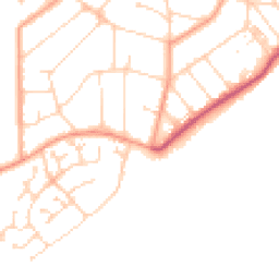 Daytime road noise heatmap for CO15 1AH