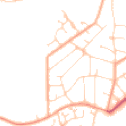 Daytime road noise heatmap for CO15 1AU