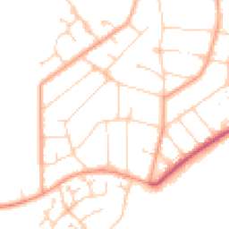 Daytime road noise heatmap for CO15 1AZ