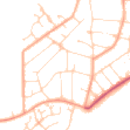 Daytime road noise heatmap for CO15 1BD