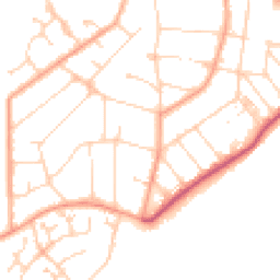 Daytime road noise heatmap for CO15 1BG