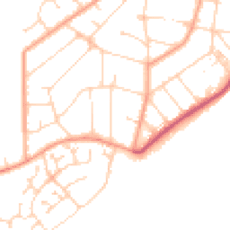 Daytime road noise heatmap for CO15 1BH