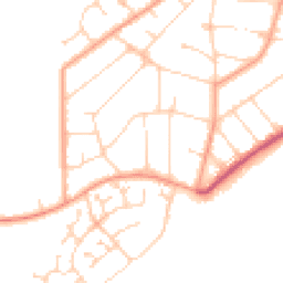 Daytime road noise heatmap for CO15 1BJ