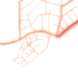 Daytime road noise heatmap for CO15 1BP