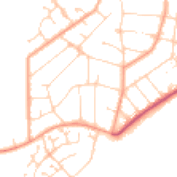 Daytime road noise heatmap for CO15 1BQ